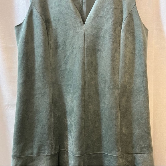 BCBGMaxAzria Suede Adelene Y2k Shift Mini Dress - Size Small - Picture 3 of 10